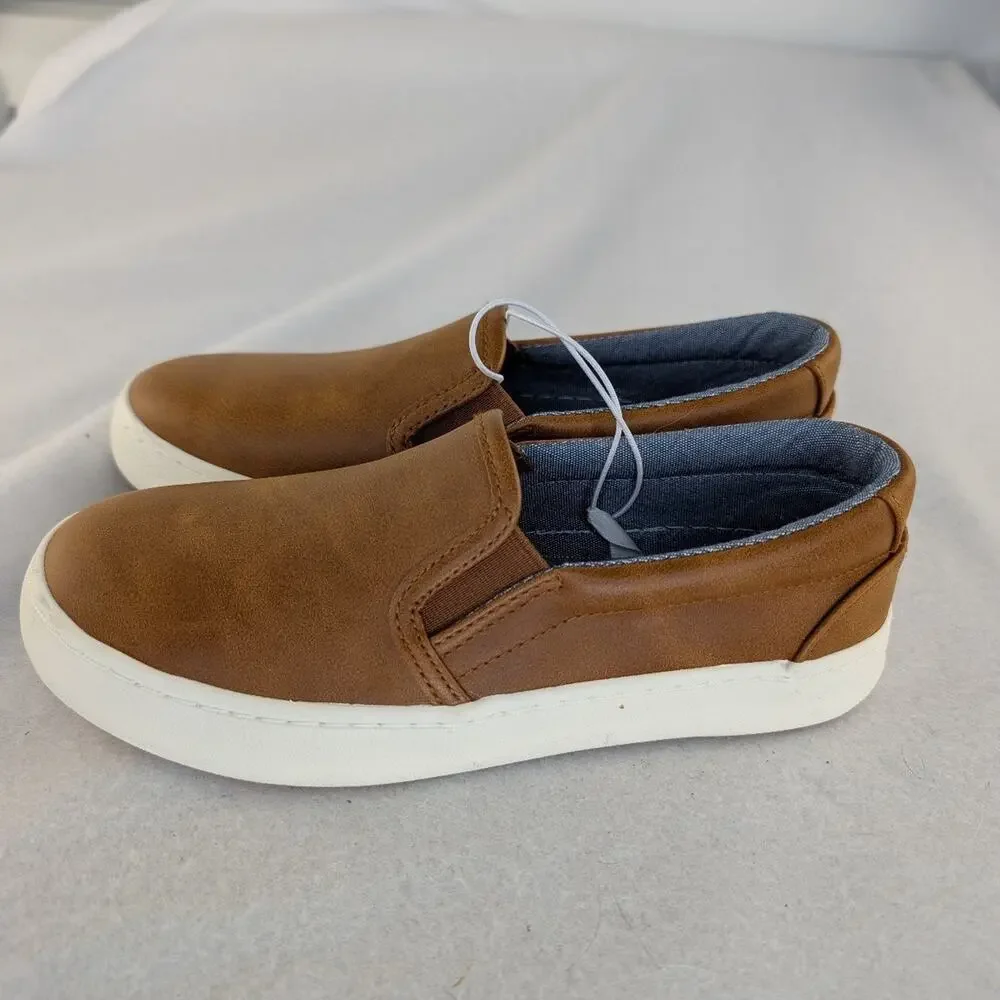 Kids' Rune Slip-On Sneakers - Cat & Jack™ Cognac Size 2 - Picture 5 of 8